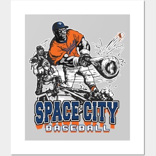 Space City Big Stick Baseball Posters and Art